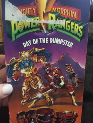 Mighty Morphin Power Rangers: Day Of The Dumpster Vhs 1993 Rare