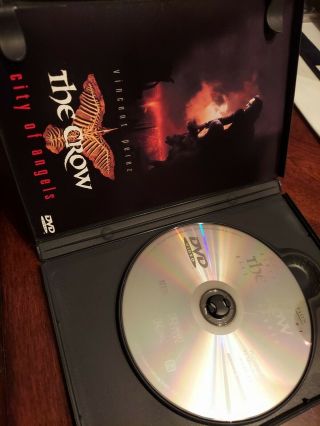 The Crow: City of Angels DVD,  Vincent Perez,  insert rare horror action oop 2