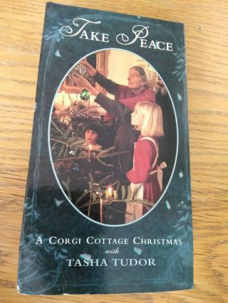 Take Peace A Gorgi Cottage Christmas W Tasha Tudor Vhs Rare - Ships N 24 Hr