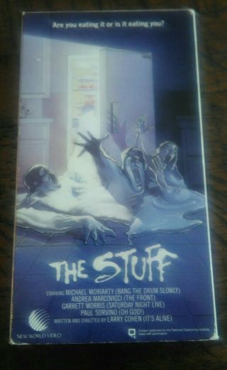 The Stuff/vhs/rare/oop/horror/1985/new World Video/excellent