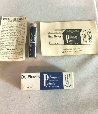 C1930 Antique Medicine Bottle Dr.  Pierce 