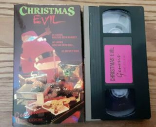 Christmas Evil Rare Horror Vhs Slasher Gore Genesis Video
