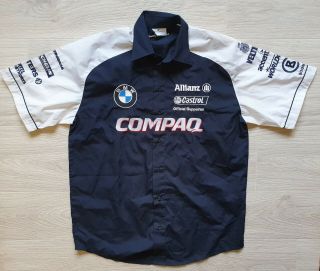 Rare Williams Bmw Compaq Team Racing 2002 Shirt Sz M Bogner Veltins