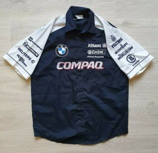 Rare WILLIAMS BMW COMPAQ Team Racing 2002 Shirt Sz M Bogner Veltins 2