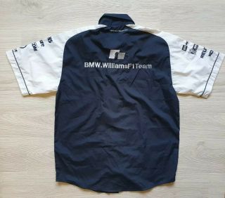 Rare WILLIAMS BMW COMPAQ Team Racing 2002 Shirt Sz M Bogner Veltins 3