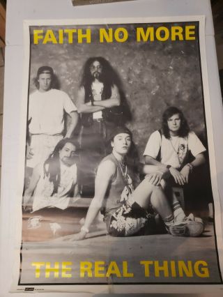 Faith No More The Real Thing Promo Poster 1990 Rare