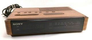 Vintage Sony Icf - C400 Dream Machine Alarm Clock Radio Am/fm -