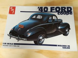 Amt 1:25 1940 Ford Coupe Model Kit 2400 Matchbox Lesney Products 1980 Issue