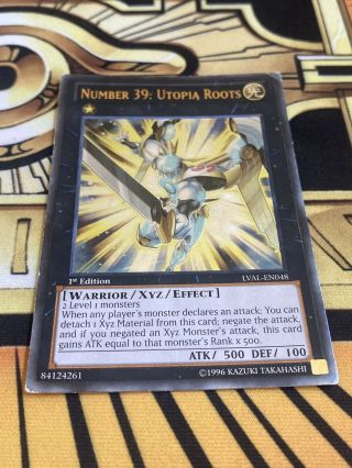 Yugioh Number 39: Utopia Roots Ultimate Rare 1st Edition Mp Lval - En048