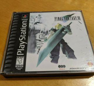 Final Fantasy Vii 7 (sony Ps1 1) Black Label Misprint (i) Rare
