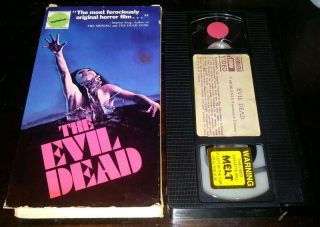 The Evil Dead Hbo Cannon Horror Video Vhs Rare Early Print Of This Cult Movie