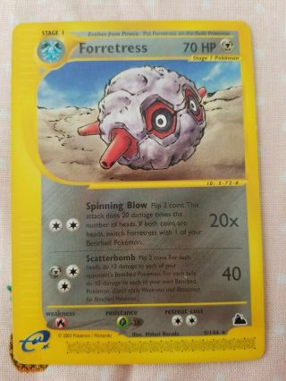 Pokemon Tcg Forretress Non - Holo Ex: Skyridge Rare Card 9/144