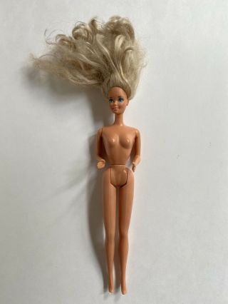 Vintage Blonde Barbie Doll 1966 Mattel Inc Malaysia