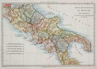 Europe; Italy,  Kingdom Of Naples - M.  Bonne 1787