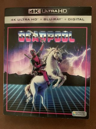 Deadpool 4k Ultra Hd / Blu Ray Walmart Exclusive Rare Slipcover No Digital
