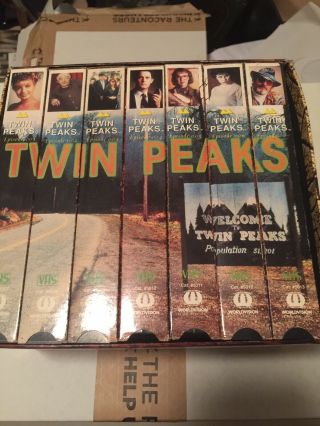 Twin Peaks - Special Collectors Edition Log Box (vhs,  1993) Rare David Lynch Oop