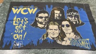 Vintage 1998 Wcw Nwo World Championship Wrestling Pillow Case Hulk Hogan Rare