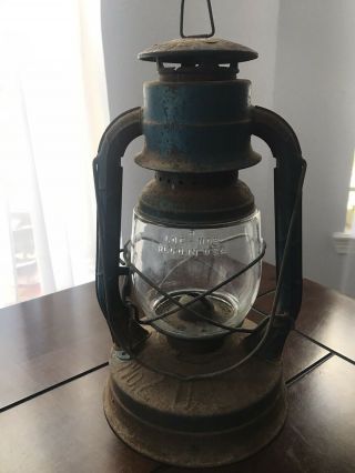 Antique Lantern Dietz D - Lite Primitive Oil Kerosene Barn Lamp,  Manufactured 1938