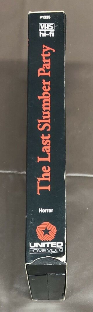 The Last Slumber Party rare slasher Oop VHS 1988 gore shot on video 1335 3