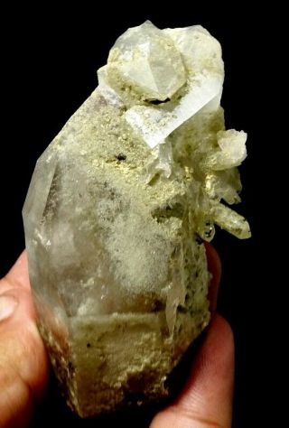 121 Grams Rare Brookite On Chlorite Quartz Crystal Specimen From Pak