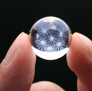 7.  8g Find Rare Natural Pretty Snowflake Phantom Quartz Crystal Sphere Ball22
