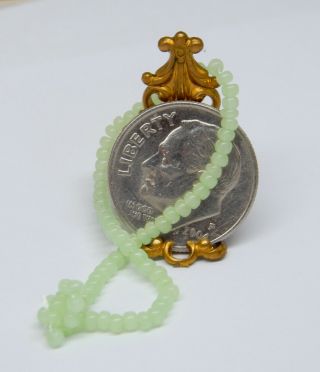 Vintage Antique Glass Bead Flapper Necklace Dollhouse Miniature 1:12