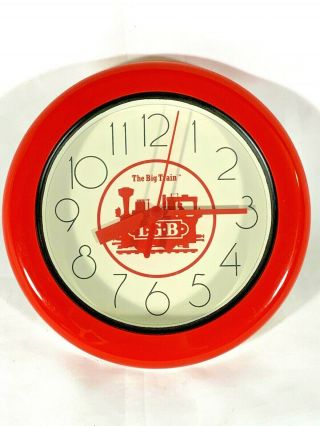 Vintage Lgb The Big Train Red Wall Clock Very Rare