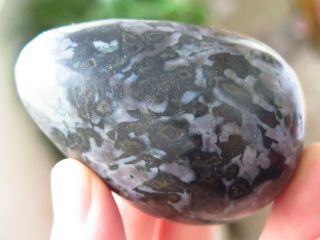 209g Rare Natural Gabbro Crystal With Golden Mica Sphere Ball Egg Healing C32