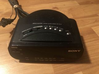 Sony Dream Machine Icf - C212 Am Fm Alarm Digital Clock Radio Black