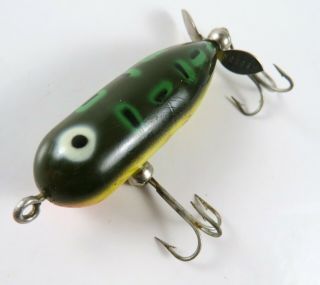 Vintage Heddon Frog Color Baby Torpedo Propellor Fishing Lure