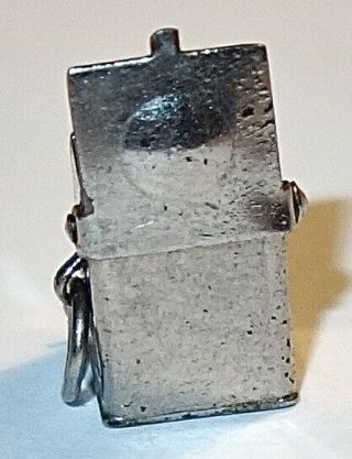 RARE Vintage STERLING SILVER JACK - IN - THE - BOX CHARM OPENS & CLOSES NR 3