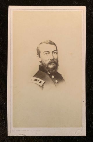 Antique Cdv Photo Card Civil War Officer General Philip Sheridan 21