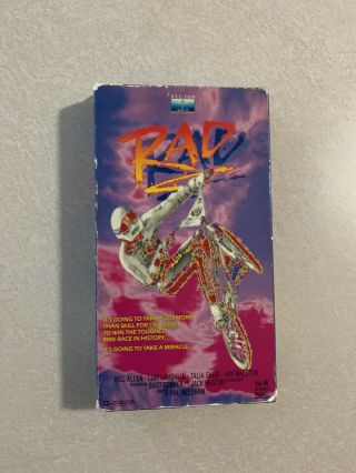 Rad (vhs,  1986) Bmx Racing Movie Rare - Bill Allen,  Lori Loughlin