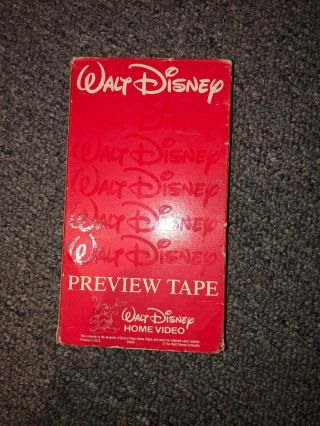 The Jungle book Walt Disney Preview Tape Home Video Demo Not Rare 2