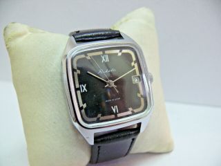Vintage USSR Men ' s Wristwatch RAKETA 19 Jew,  Date SERVICED 1970 ' s No Reserved 3