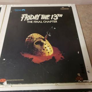 Friday The 13th Rare Ced Videodisc Part 4 The Final Chapter