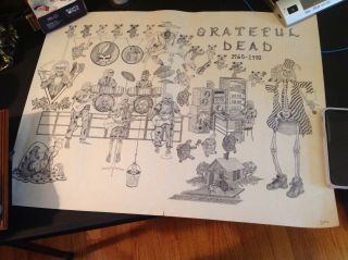 Grateful Dead Terrapin Station Poster Rare