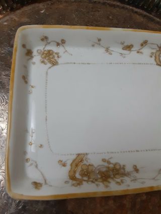 Antique Hand - painted Nippon Calling Card Tray 2