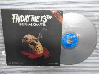 Rare Oop Friday The 13th Final Chapter Laserdisc Film 1984 Horror Corey Feldman