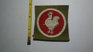 Extremely Rare Wwi Ambulance Service Liberty Loan Patch.  Red & White Variant