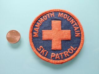 Vintage Mammoth Mountain Ski Patrol Patch Mammoth Lakes,  Ca Skiing Resort Rare