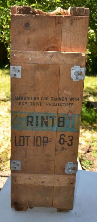 Rare 75mm M20 Recoilless Ammo Crate R1ntb Cannon Explosive Projectile 1