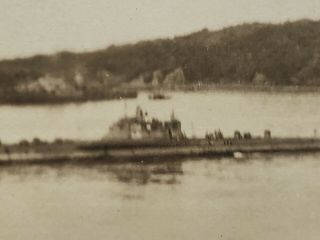 RARE WWII US GI Photo - Captured Japanese Submarine - Sasebo Japan - 3