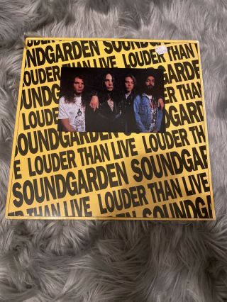 Soundgarden Louder Than Live Promo Vinyl Lp 1990 Very Rare Htf Oop Chris Cornell
