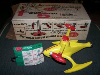 Rare Vintage Nelson Space Age Sky Jet N - 66 Sprinkler Made In Peoria Vgc