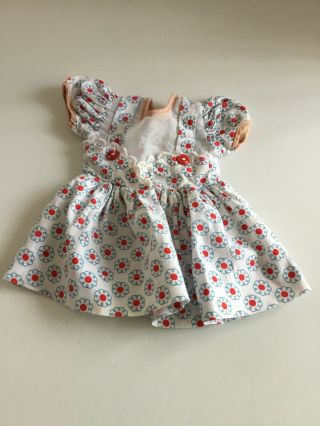 Vintage Cotton Dress For Hard Plastic Dolls