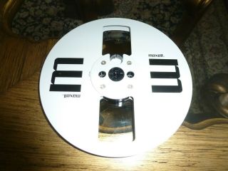 Rare Vintage Maxell Metal Reel Mr - 7 Reel To Reel Tape Recording Take Up Reel