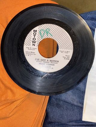Very Rare Henry Lumpkin Ive Got A Notion Motown Pink Label Promo 45 Rpm