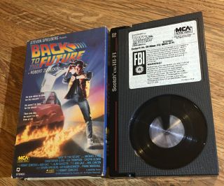 Back To The Future On Betamax With Box - Beta Not Vhs - Rare