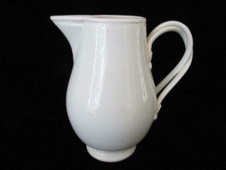 Leedsware Classical Creamware Porcelain Creamer Braided Handle England